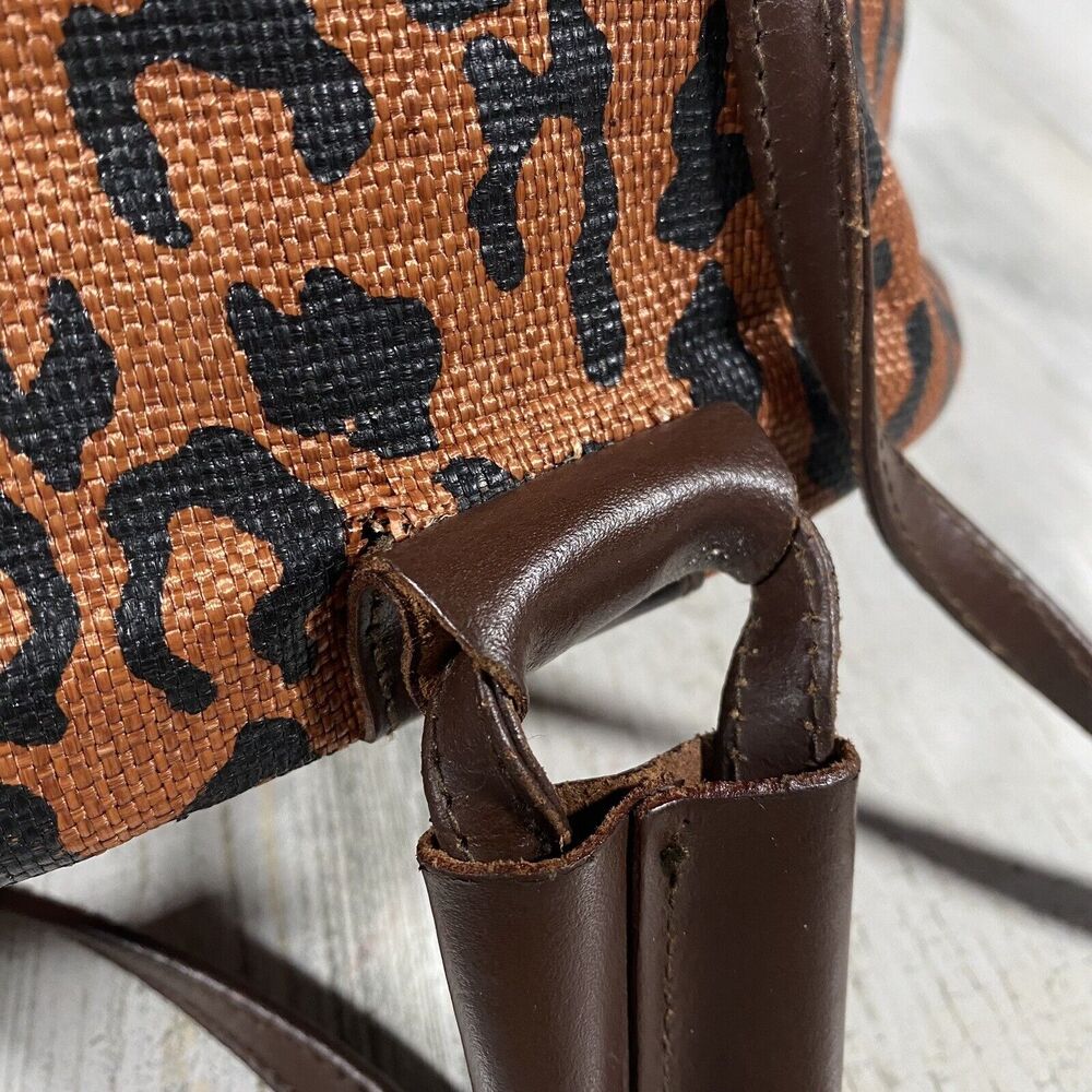 Leopard Print Women's Backpack Euc. - image 4